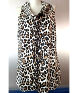 White House Black Market silk Sleeveless Top Leopard Animal print womens... - £15.01 GBP