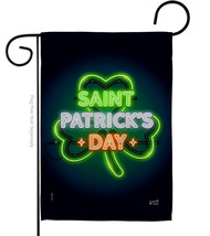 Saint Pat Neon - Impressions Decorative Garden Flag G135313-BO - £15.77 GBP