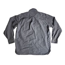 LL Bean Flannel Chamois Cloth Shirt Size XL Tall Gray Flannel Button Long Sleeve - £22.86 GBP