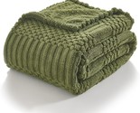 Lifein Green Throw Blanket For Couch - Cozy Fleece Throw Blanket, Soft, ... - £31.24 GBP