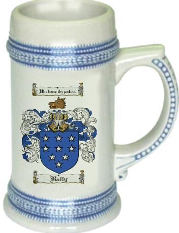Bally Coat of Arms Stein / Family Crest Tankard Mug