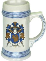 Bartsch Coat of Arms Stein / Family Crest Tankard Mug - £17.27 GBP