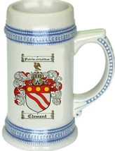 Clement Coat of Arms Stein / Family Crest Tankard Mug - £17.57 GBP