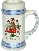 Gerson Coat of Arms Stein / Family Crest Tankard Mug - $21.99