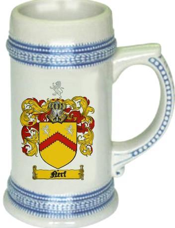 Nerf Coat of Arms Stein / Family Crest Tankard Mug