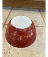 Vintage Pyrex Red 402 1-1/2 Quart Mixing Bowl- Rough - $20.54