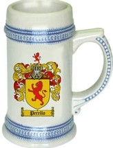 Perello Coat of Arms Stein / Family Crest Tankard Mug - £16.85 GBP