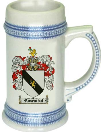 Rosenthal Coat of Arms Stein / Family Crest Tankard Mug