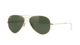 Ray Ban Aviator RB3025 W3234 55mm Small Sunglasses Gold With G-15 Green Lens - £66.02 GBP