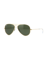 Ray Ban Aviator RB3025 W3234 55mm Small Sunglasses Gold With G-15 Green Lens - $82.90