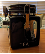 Oggi Ceramic Black Canister TEA EZ Grip - $520.05 MXN