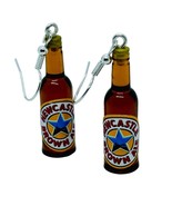Unique NEWCASTLE BROWN ALE BOTTLE EARRINGS handmade MINIATURE present GI... - €11,36 EUR