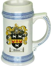 Tilliere Coat of Arms Stein / Family Crest Tankard Mug - $21.99