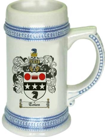 Town Coat of Arms Stein / Family Crest Tankard Mug
