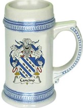 Cancino Coat of Arms Stein / Family Crest Tankard Mug - £17.51 GBP