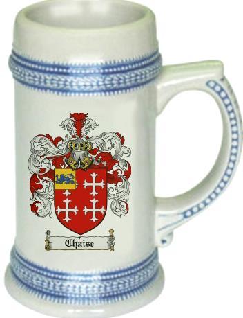 Chaise Coat of Arms Stein / Family Crest Tankard Mug