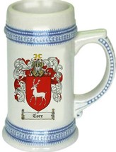 Corr Coat of Arms Stein / Family Crest Tankard Mug - $21.99