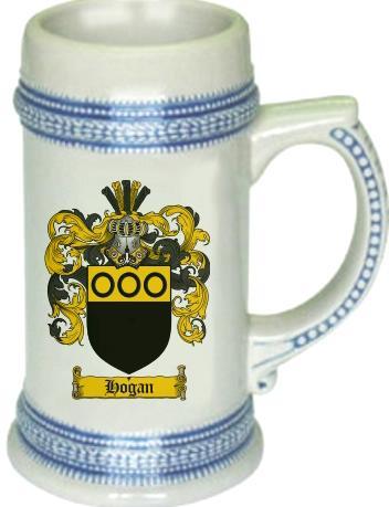Hogan Coat of Arms Stein / Family Crest Tankard Mug