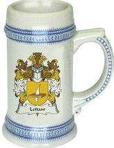 Lettaw Coat of Arms Stein / Family Crest Tankard Mug - $21.99