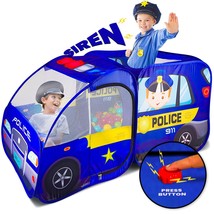Police Car Pop Up Play Tent With Sound Button For Kids, Toddlers, Boys, ... - £49.81 GBP