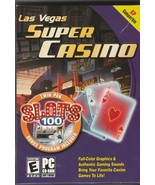 Las Vegas Super Casino plus Slots 100  PC CD-Rom by Cosmi  for Win 98/XP - $19.80