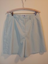 Coral Bay Golf Women&#39;s Shorts Pale Green Size 12 Back Pocket Side Elastic Waist - £11.89 GBP
