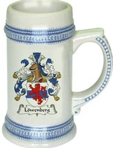 Lowenberg Coat of Arms Stein / Family Crest Tankard Mug - $21.99