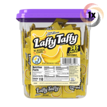 1x Tub Laffy Taffy Banana Flavor Taffy Candy Pieces | 145 Pieces Per Tub - £24.84 GBP