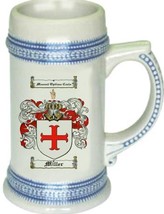 Miller Coat of Arms Stein / Family Crest Tankard Mug - £16.51 GBP