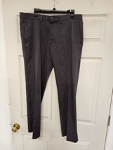 Haggar Pants Mens36x30Dark Gray Iron Free Premium Kaki Straight Fit 032 ... - $17.47