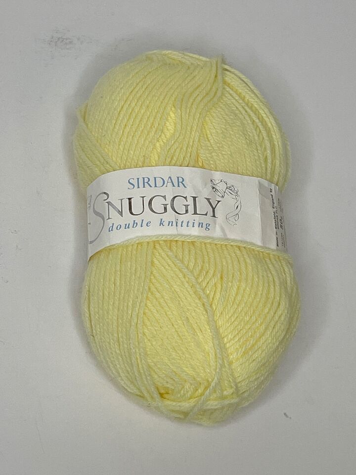Sirdar Snuggly Double Knitting Yarn Skein Yellow Pastel 191 Yds Lot 403 - $10.99