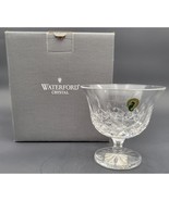 Waterford Lismore Crystal 5&quot; Compote Candy Bowl Dish Footed with Sticker - £23.17 GBP