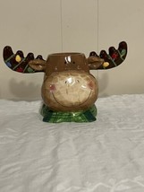 Home Interiors Moosehead Tea Light Burner Christmas Candle Holder 10 3/4” x 6” - £23.44 GBP