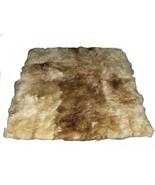 Alpakaandmore Original Andean Babyalpaca Fur Rug Beige Brown Handmade (2... - £970.02 GBP