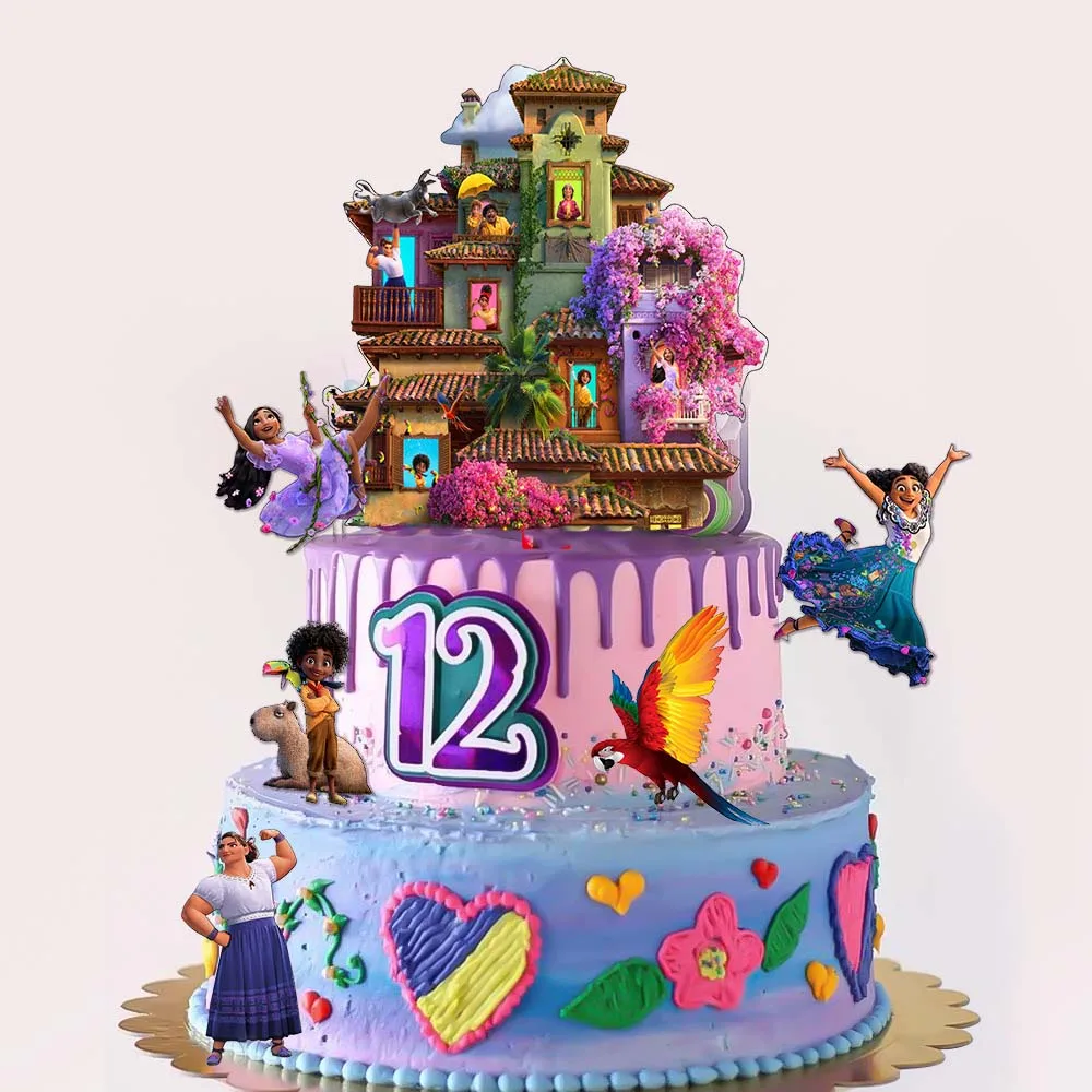 Play Encanto Acrylic Cake Topper Birthday Party Supplies Baby Shower Mirabel DIY - £23.18 GBP