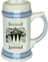 Ansteruthyr Coat of Arms Stein / Family Crest Tankard Mug - $21.99