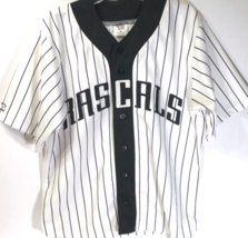 River City Rascals Frontier Vintage 90s White Minor League Striped AIS Jersey XL - £133.41 GBP