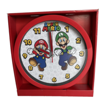 Super Mario Wall Clock Analog Display Running Mario Luigi - £20.60 GBP