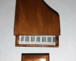 Dollhouse Miniature - Baby Grand Piano with Bench,  Brown - $15.00