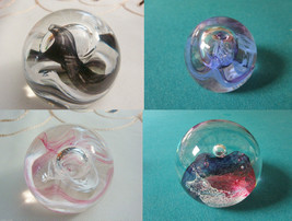 Caithness Glass Scotland Paperweight Mooncrystal, Black, Blue, Pink , Titania - £59.77 GBP