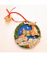 Danbury Mint Rudolph The Red nosed Reindeer Christmas Ornament 2002 wreath - $5.00