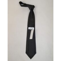 Men's Calvin Klein Tie Classic Woven Silky Texture Baker #Calvin-6 Black image 2