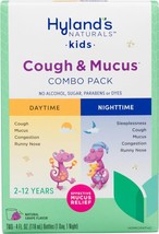 Hyland&#39;s Naturals Kids Cough &amp; Mucus Daytime &amp; Nighttime Combo Pack, Cough - £16.86 GBP
