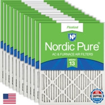 Nordic Pure 15X20X1 Actual Size 14 1/2 X 19 1/2 X 3/4 Pleated Merv 13 Air - $196.53