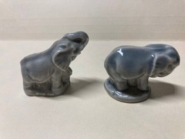 Wade Whimsies Red Rose Tea Figurines~Noah’s Ark Series~Elephant Pair - £5.97 GBP
