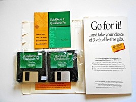 Quickboooks & Pro Accounting Software for Windows on 8 - 3.5 Floppy Discs - £38.94 GBP