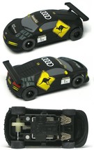 2015 Micro Scalextric G1118T BLACK Turbo Gt Audi 1:64 HO Slot Car Little/no Use - £31.96 GBP