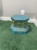 11&quot; HEAVY  Solid Concrete Antique Greek Style Heavy-duty indoor/outdoor Pedestal - $131.00