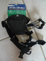 WORLDPET Seatbelt Harness Medium Nylon Black 20-45 lbs 16-25&quot; neck 18-28&quot; chest - £12.78 GBP
