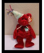 Ty Beanie Baby July Birthday Bear With Hat 2002 NEW - €11,04 EUR